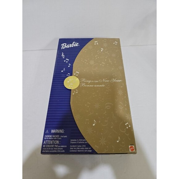 2001 Ring in the New Year Blonde BARBIE Collector Doll Mattel 52742 NRFB - Picture 6 of 6